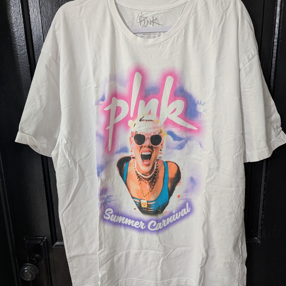 PINK Summer Carnival 2023 Tour White Graphic Tee